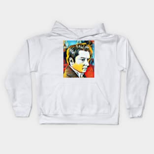 William Hazlitt Abstract Portrait | William Hazlitt Artwork 2 Kids Hoodie